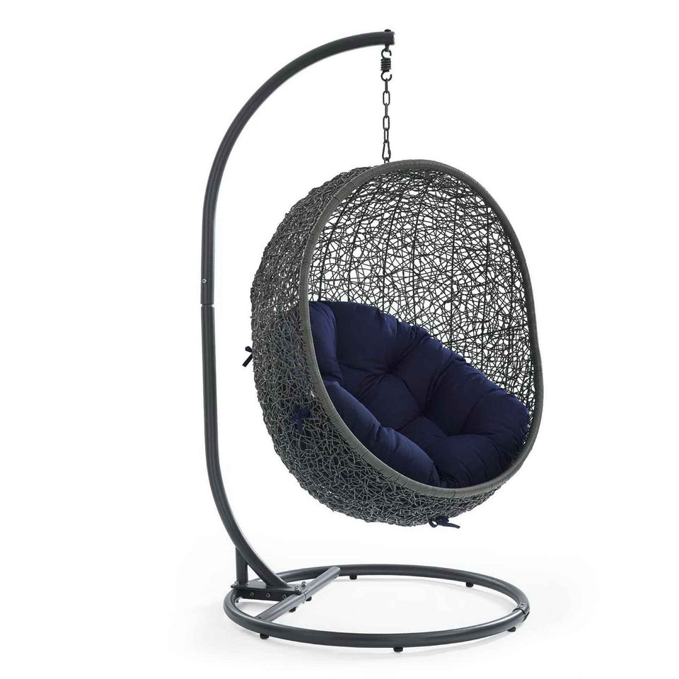 Hide Outdoor Patio Sunbrella® Swing Chair With Stand by Modway