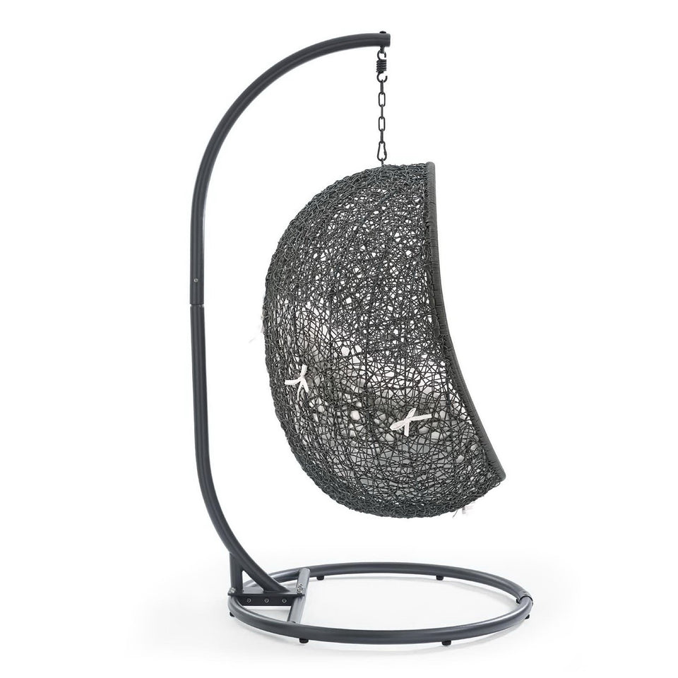 Hide Outdoor Patio Sunbrella® Swing Chair With Stand by Modway