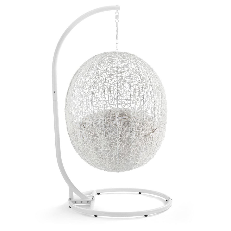 Hide Outdoor Patio Sunbrella® Swing Chair With Stand by Modway