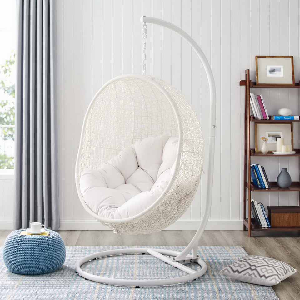 Hide Outdoor Patio Sunbrella® Swing Chair With Stand by Modway