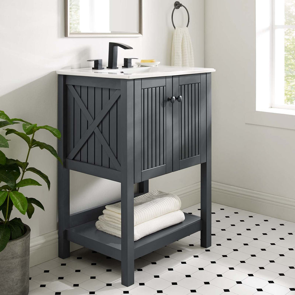 Steam 23" Bathroom Vanity Cabinet (Sink Basin Not Included) by Modway