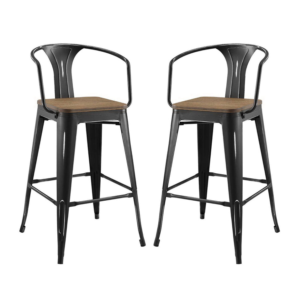 Promenade Bar Stool Set of 2 by Modway