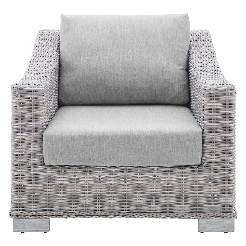 Conway Sunbrella® Outdoor Patio Wicker Rattan Armchair by Modway