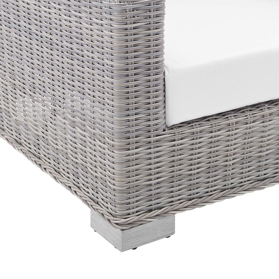 Conway Sunbrella® Outdoor Patio Wicker Rattan Loveseat by Modway