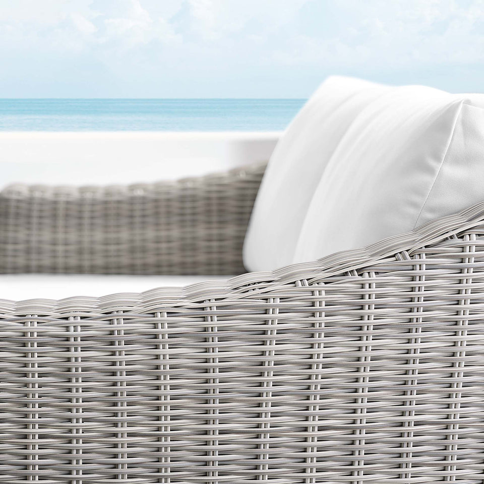Conway Sunbrella® Outdoor Patio Wicker Rattan Loveseat by Modway