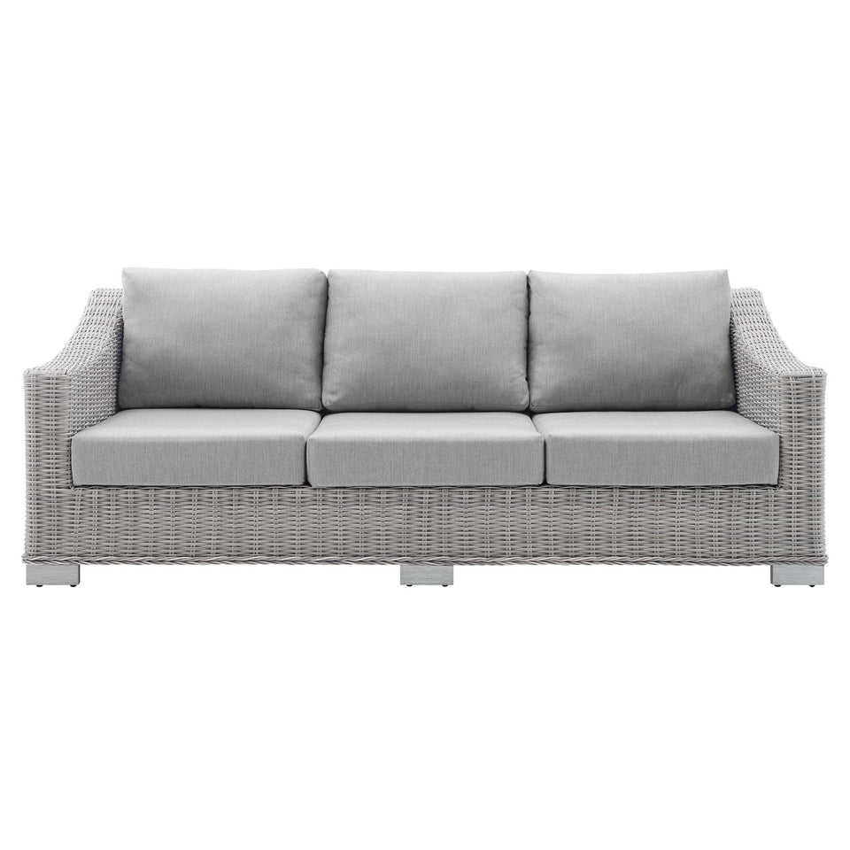 Conway Sunbrella® Outdoor Patio Wicker Rattan Sofa by Modway