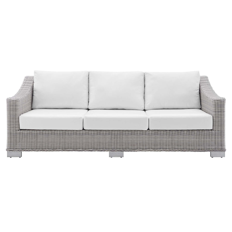 Conway Sunbrella® Outdoor Patio Wicker Rattan Sofa by Modway