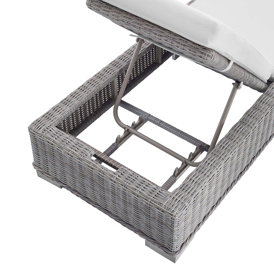 Conway Sunbrella® Outdoor Patio Wicker Rattan Chaise Lounge by Modway