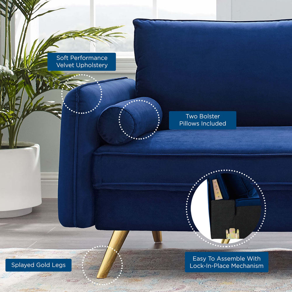 Revive Performance Velvet Sofa by Modway