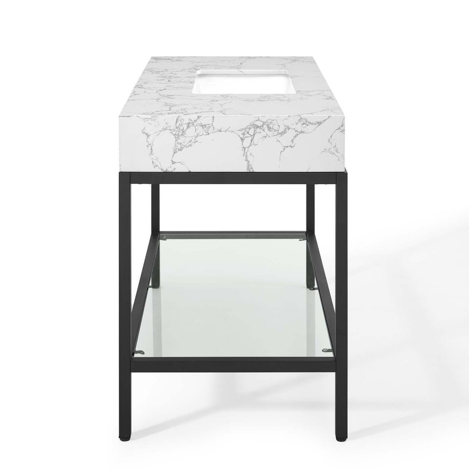 Kingsley Stainless Steel Bathroom Vanity by Modway
