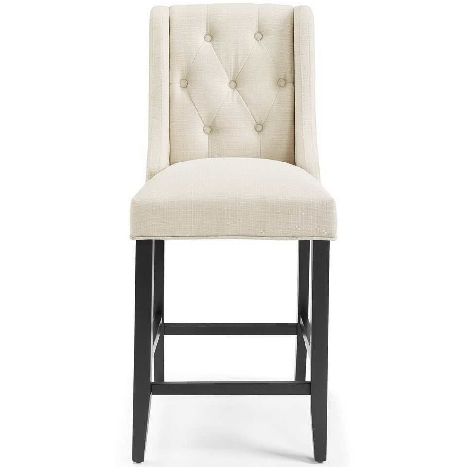 Baronet Upholstered Fabric Counter Bar Stool Set of 2 by Modway