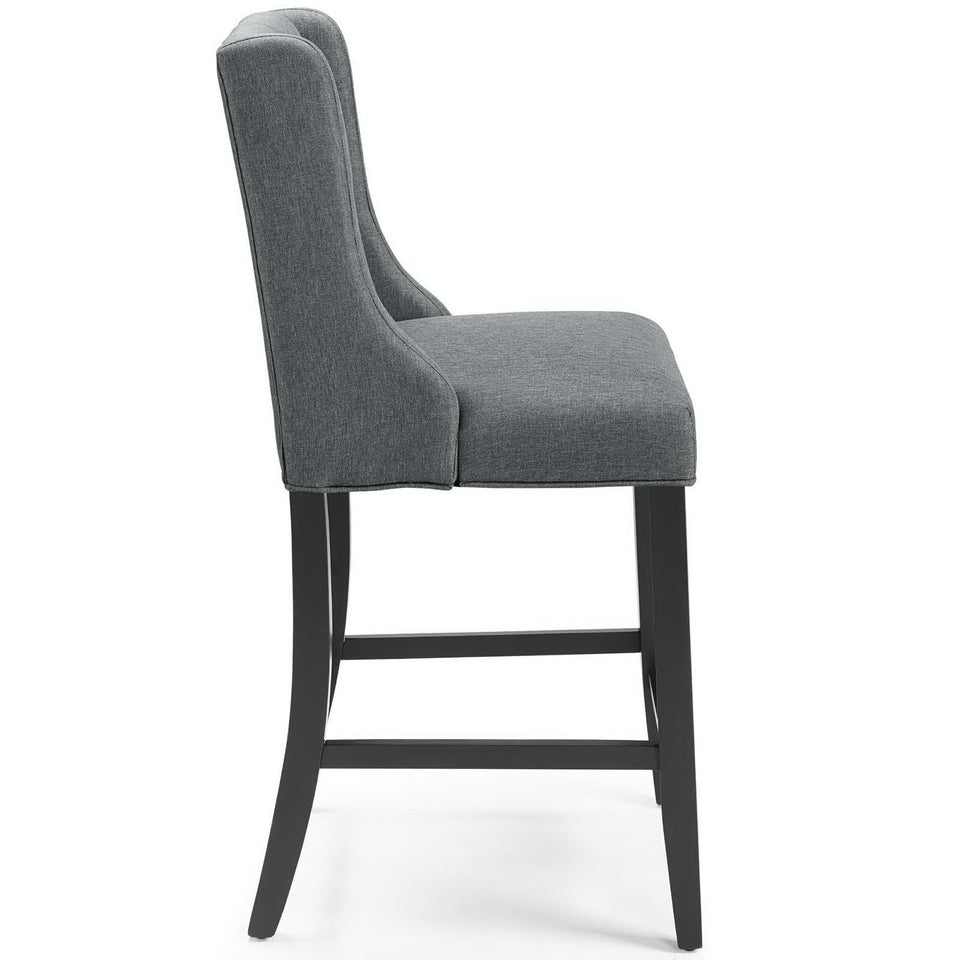 Baronet Upholstered Fabric Counter Bar Stool Set of 2 by Modway