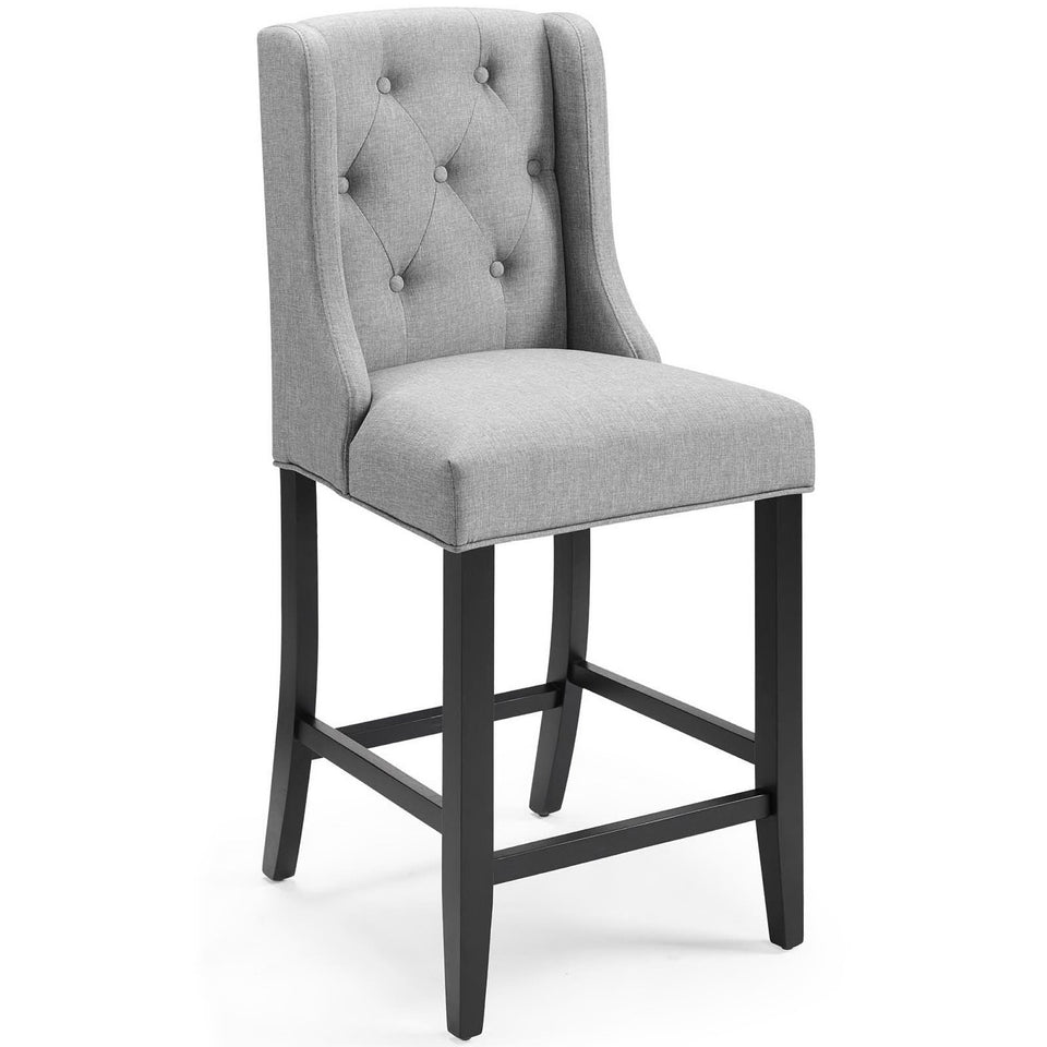 Baronet Upholstered Fabric Counter Bar Stool Set of 2 by Modway