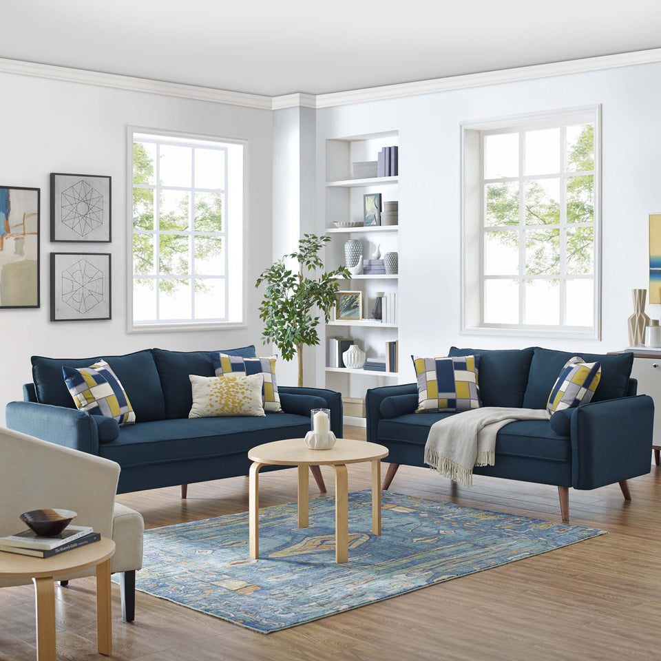Revive Upholstered Fabric Sofa and Loveseat Set by Modway
