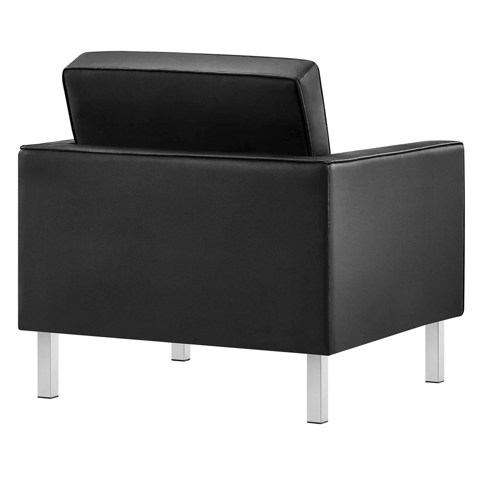 Loft 3-Piece Tufted Vegan Leather Furniture Set by Modway