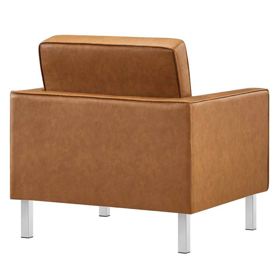 Loft 3-Piece Tufted Vegan Leather Furniture Set by Modway
