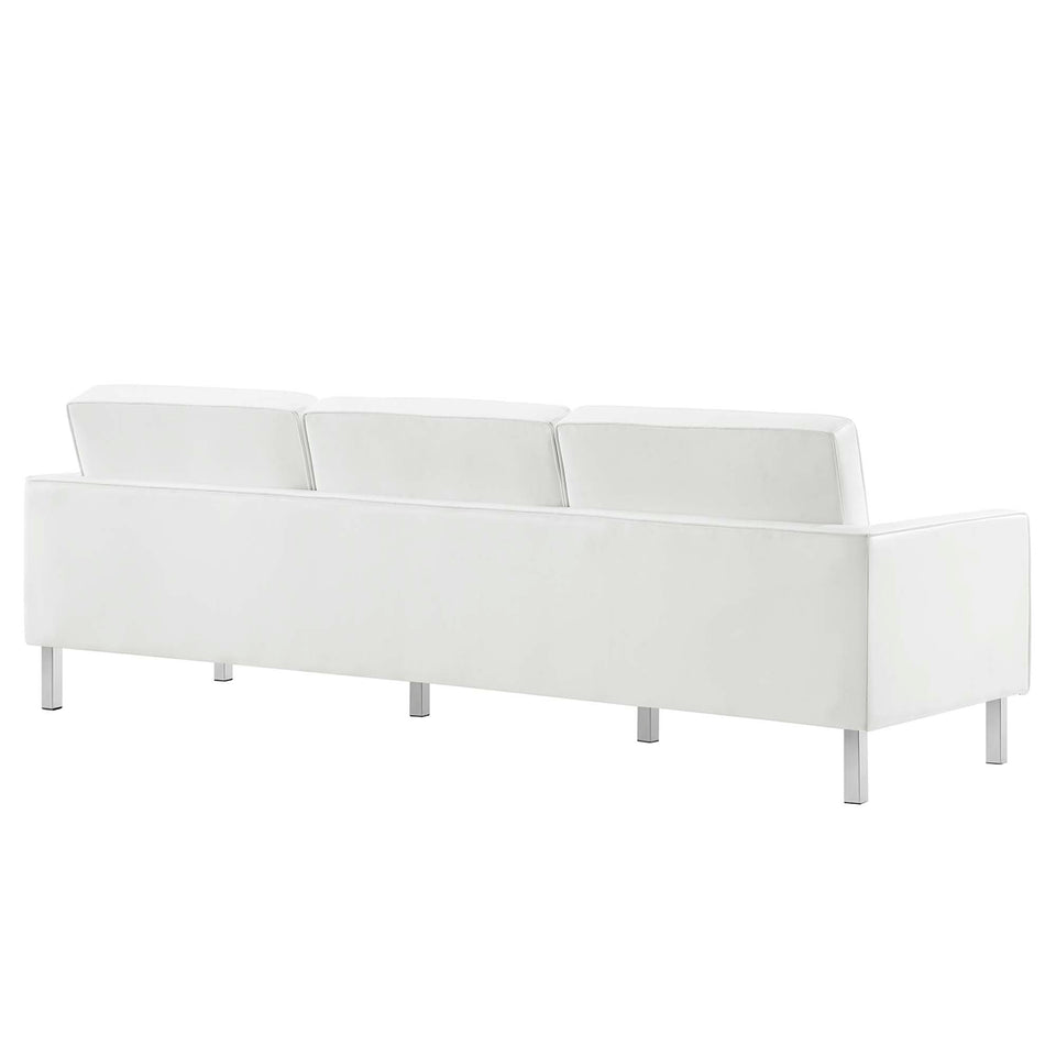 Loft 3-Piece Tufted Vegan Leather Furniture Set by Modway