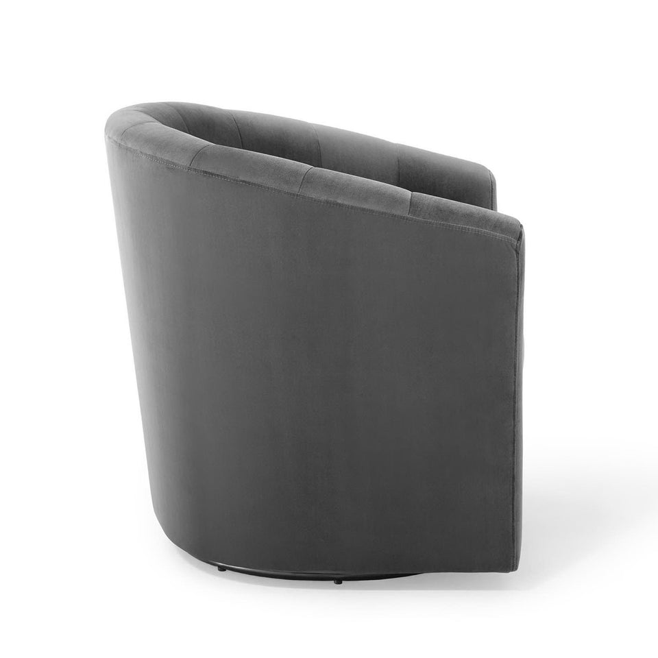 Prospect Performance Velvet Swivel Armchair by Modway