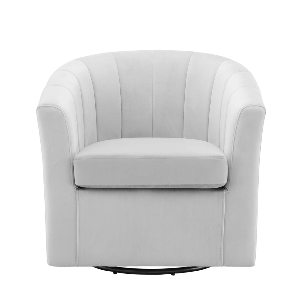 Prospect Performance Velvet Swivel Armchair by Modway