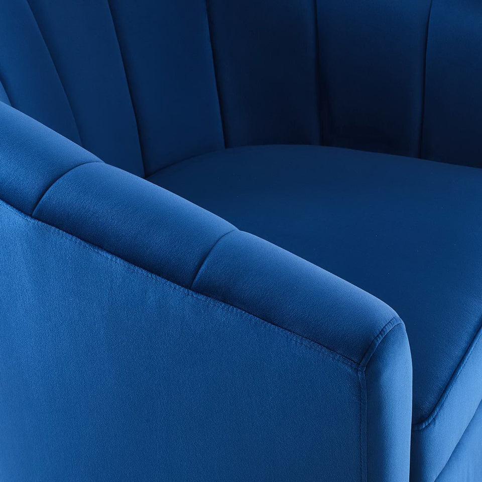 Prospect Performance Velvet Swivel Armchair by Modway