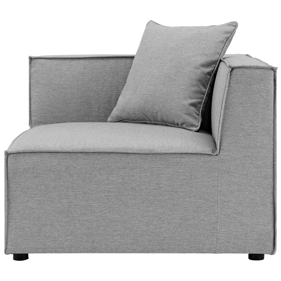 Saybrook Outdoor Patio Upholstered Sectional Sofa Corner Chair by Modway