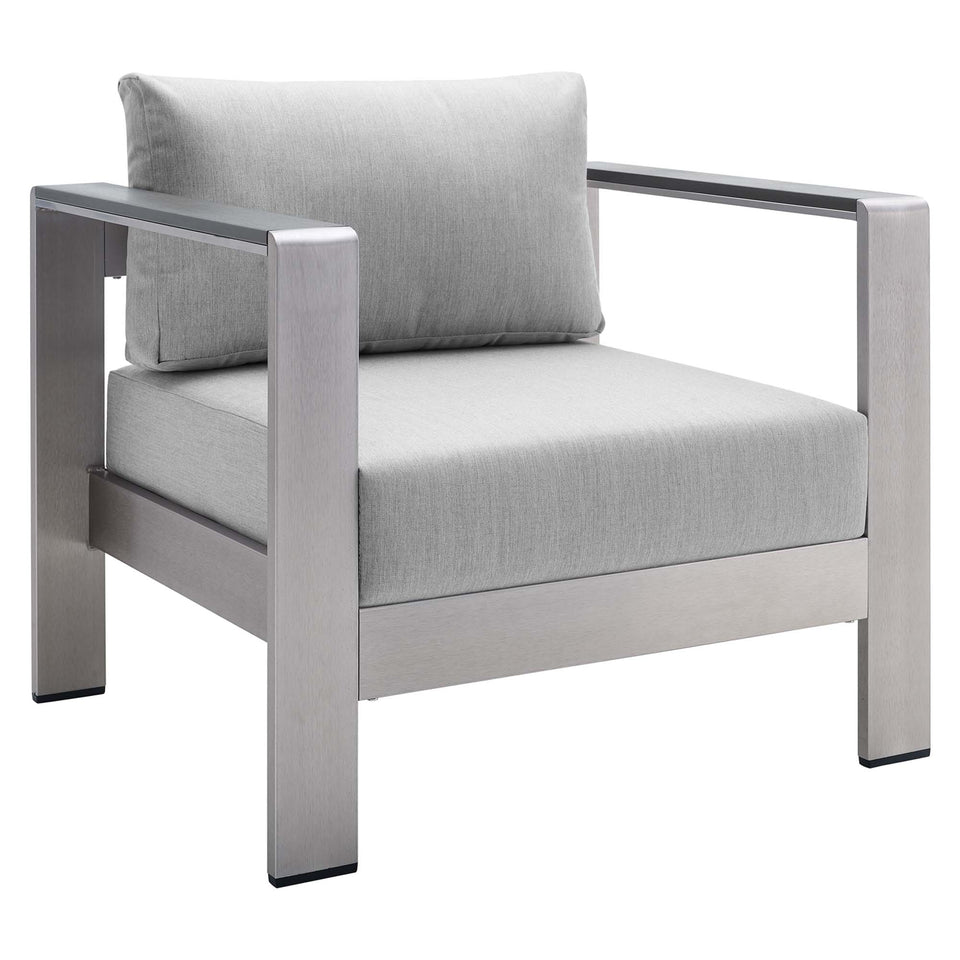 Shore SunbrellaÂ® Fabric Aluminum Outdoor Patio Armchair by Modway