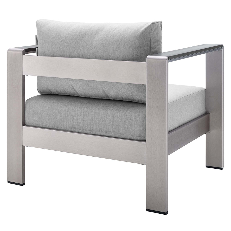 Shore SunbrellaÂ® Fabric Aluminum Outdoor Patio Armchair by Modway