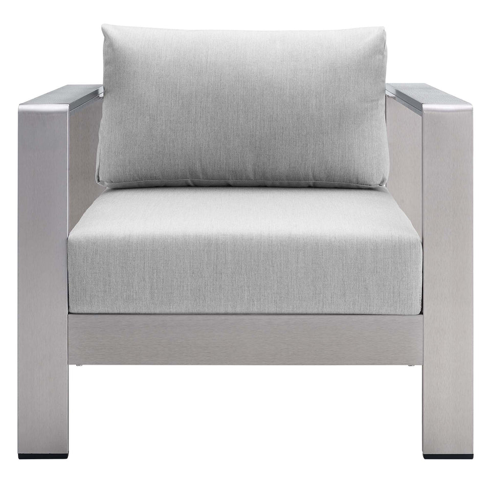 Shore SunbrellaÂ® Fabric Aluminum Outdoor Patio Armchair by Modway