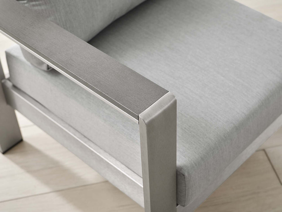 Shore SunbrellaÂ® Fabric Aluminum Outdoor Patio Armchair by Modway