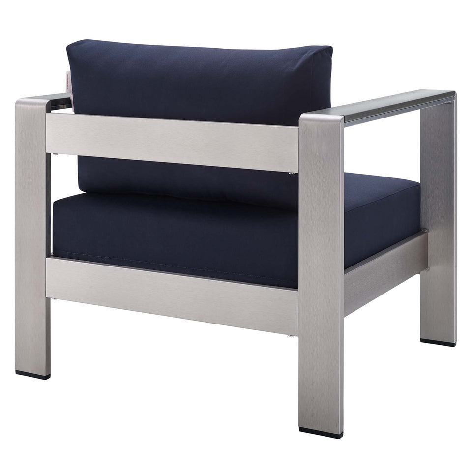 Shore SunbrellaÂ® Fabric Aluminum Outdoor Patio Armchair by Modway
