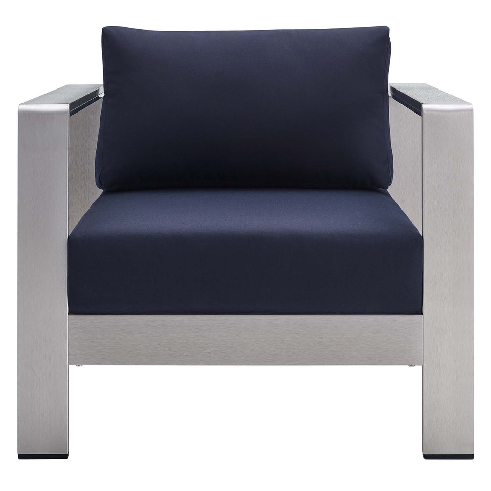 Shore SunbrellaÂ® Fabric Aluminum Outdoor Patio Armchair by Modway