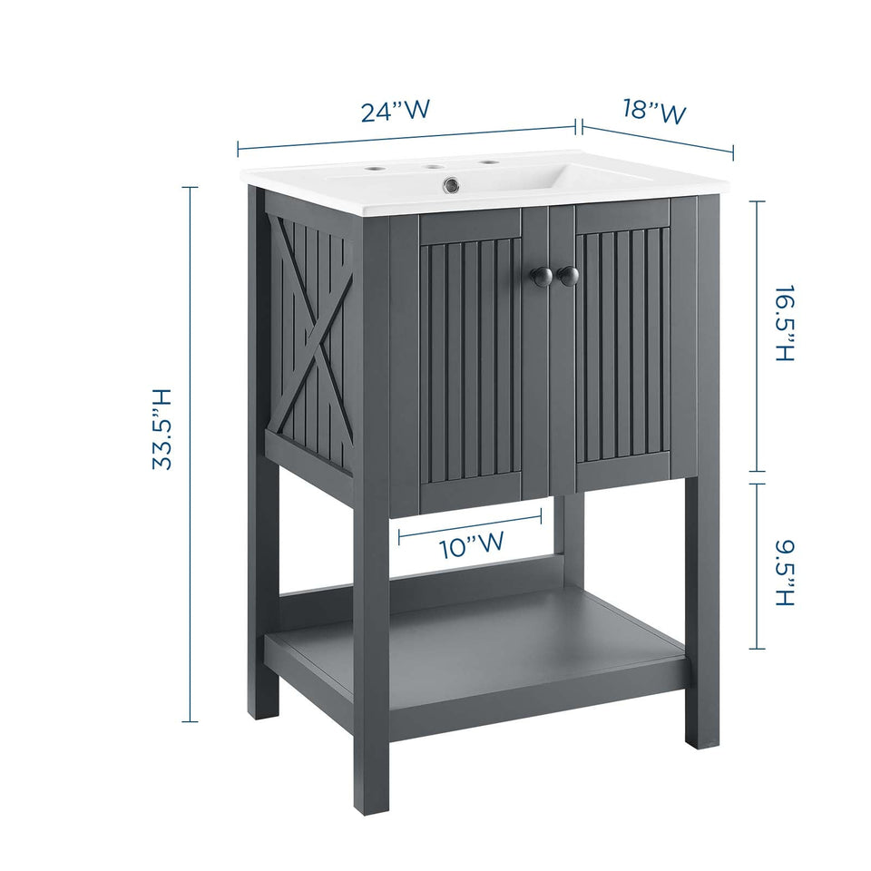 Steam Bathroom Vanity Basin Included by Modway