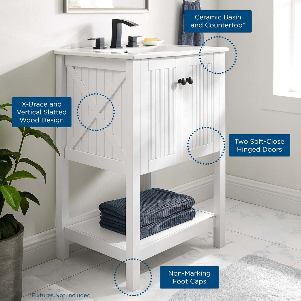 Steam Bathroom Vanity Basin Included by Modway