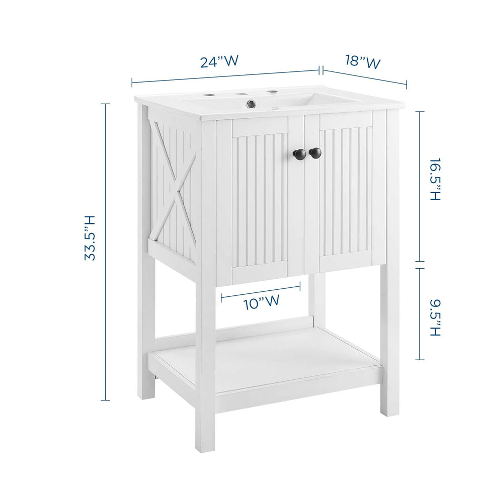 Steam Bathroom Vanity Basin Included by Modway