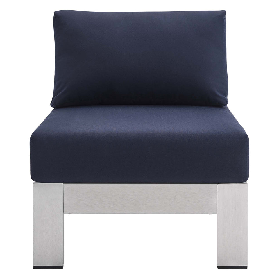 Shore 3 Piece Sunbrella® Fabric Outdoor Aluminum Set by Modway