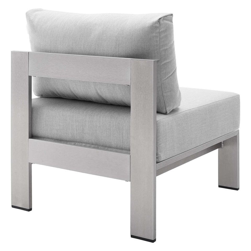 Shore 4 Piece Sunbrella® Fabric Outdoor Aluminum Set by Modway