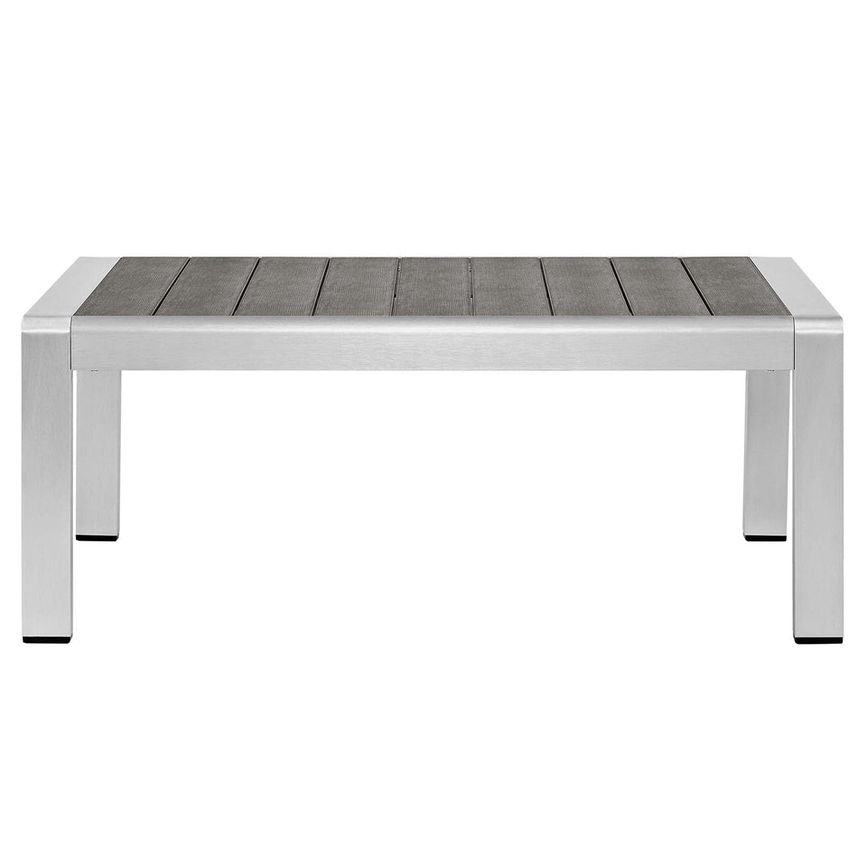 Shore 4 Piece Sunbrella® Fabric Outdoor Aluminum Set by Modway