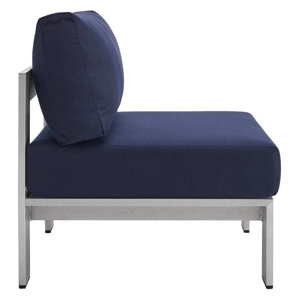 Shore 4 Piece Sunbrella® Fabric Outdoor Aluminum Set by Modway