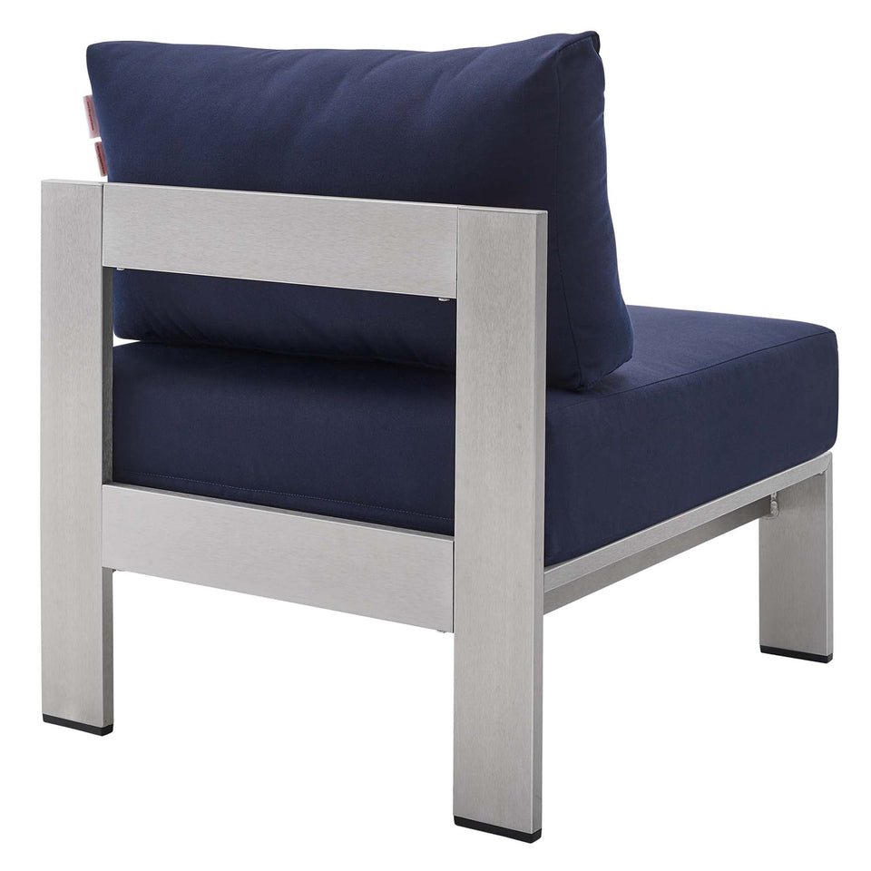 Shore 4 Piece Sunbrella® Fabric Outdoor Aluminum Set by Modway