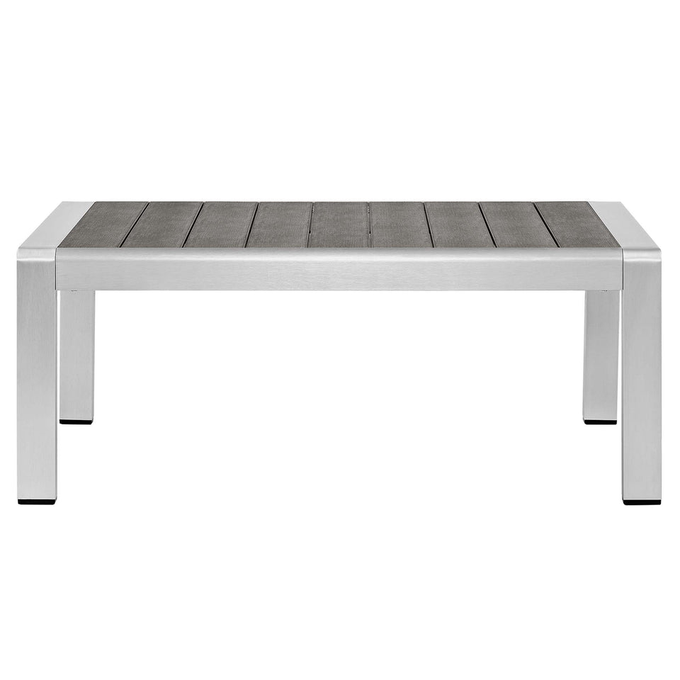 Shore 4 Piece SunbrellaÂ® Fabric Outdoor Patio Aluminum Set by Modway
