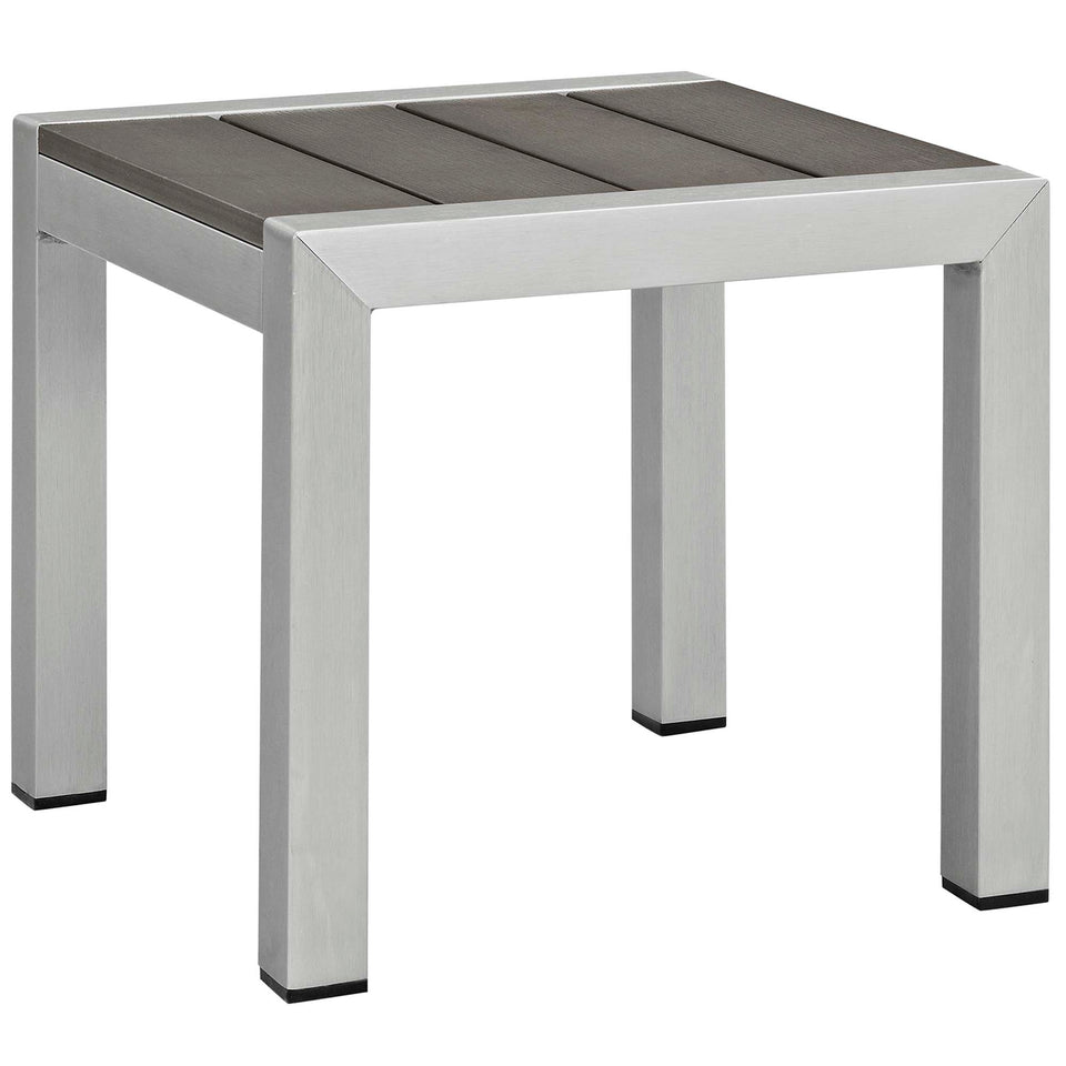 Shore 7 Piece SunbrellaÂ® Fabric Outdoor Patio Aluminum Set by Modway