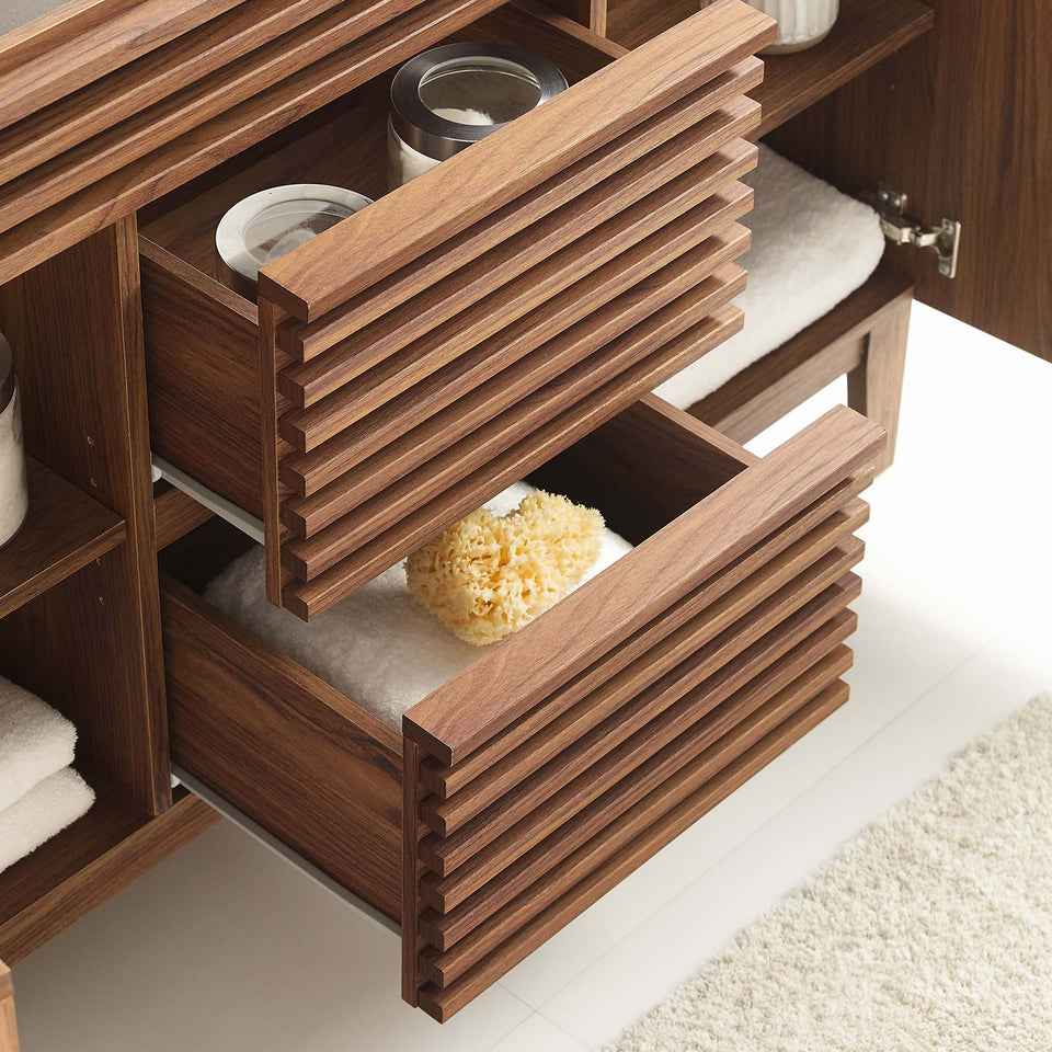 Render 48" Double Sink Compatible (Not Included) Bathroom Vanity Cabinet by Modway