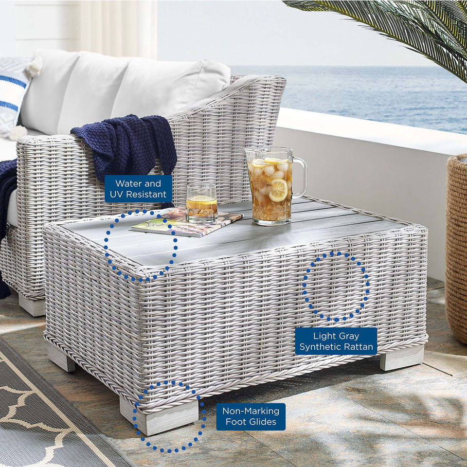 Conway 4-Piece Sunbrella® Outdoor Patio Wicker Rattan Furniture Set by Modway