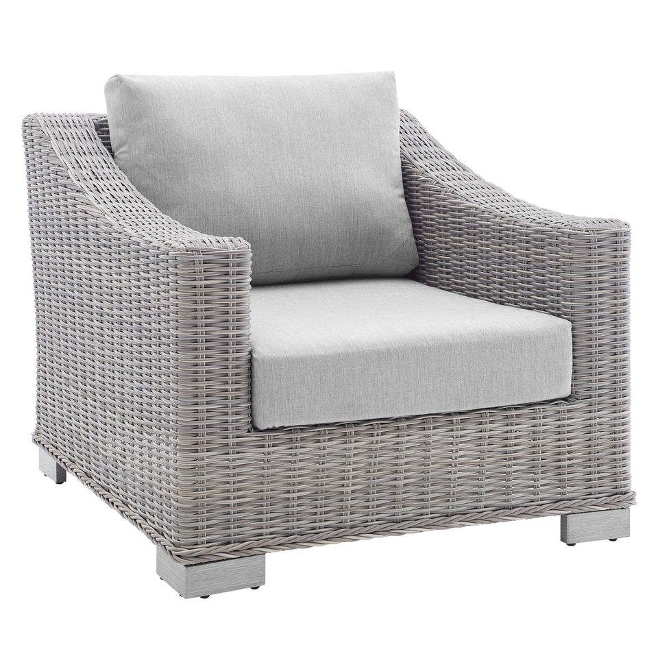 Conway 4-Piece Sunbrella® Outdoor Patio Wicker Rattan Furniture Set by Modway