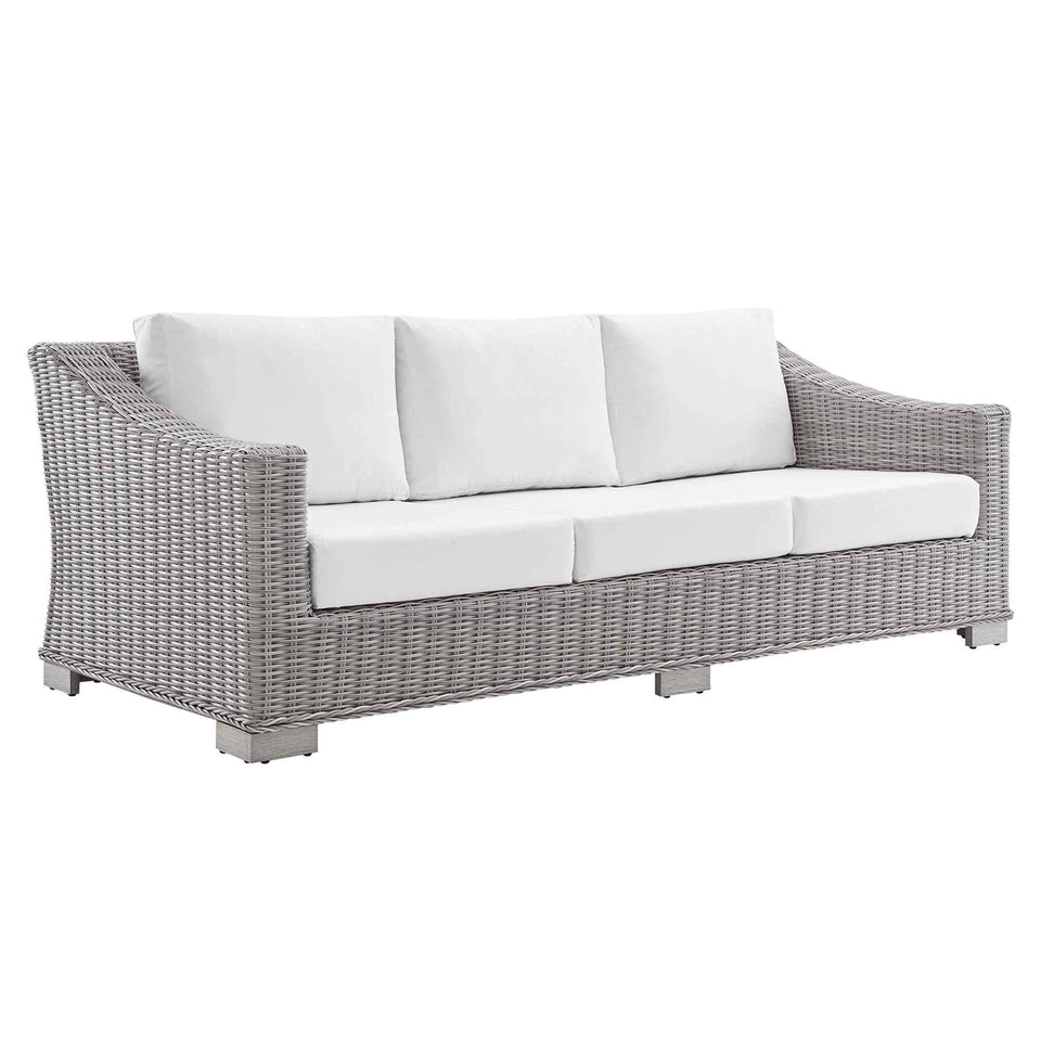 Conway 4-Piece Sunbrella® Outdoor Patio Wicker Rattan Furniture Set by Modway