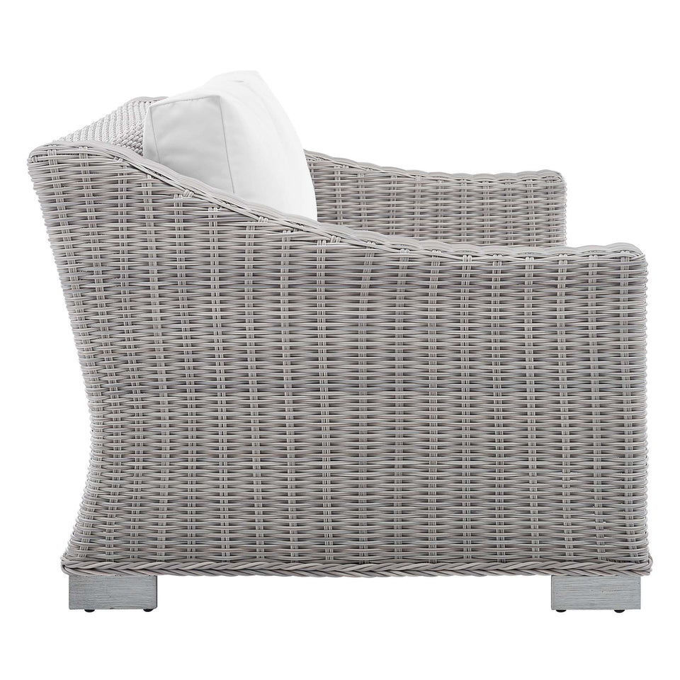 Conway 4-Piece Sunbrella® Outdoor Patio Wicker Rattan Furniture Set by Modway