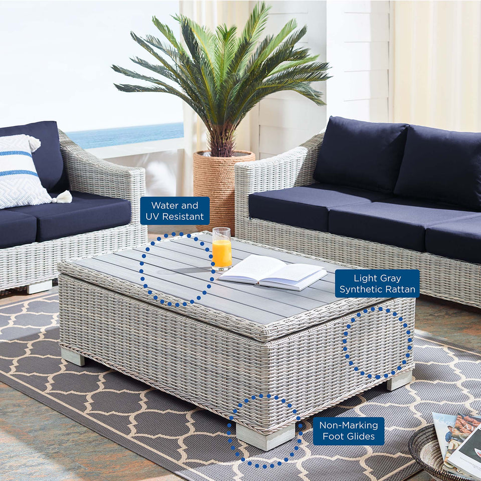 Conway 4-Piece Sunbrella® Outdoor Patio Wicker Rattan Furniture Set by Modway