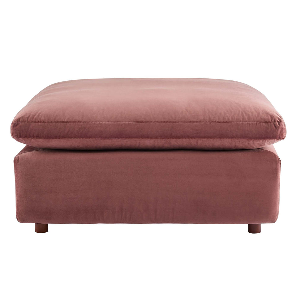 Commix Down Filled Overstuffed Performance Velvet Ottoman by Modway