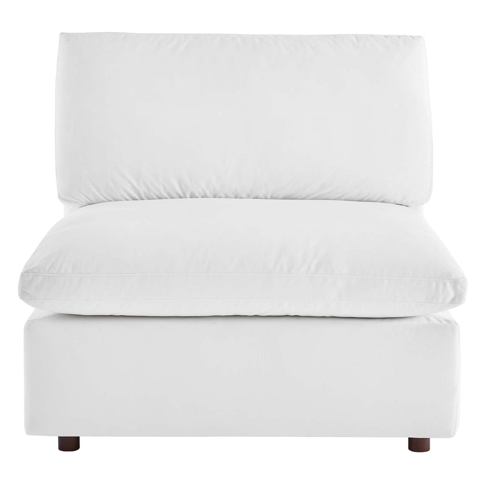 Commix Down Filled Overstuffed Performance Velvet Armless Chair by Modway