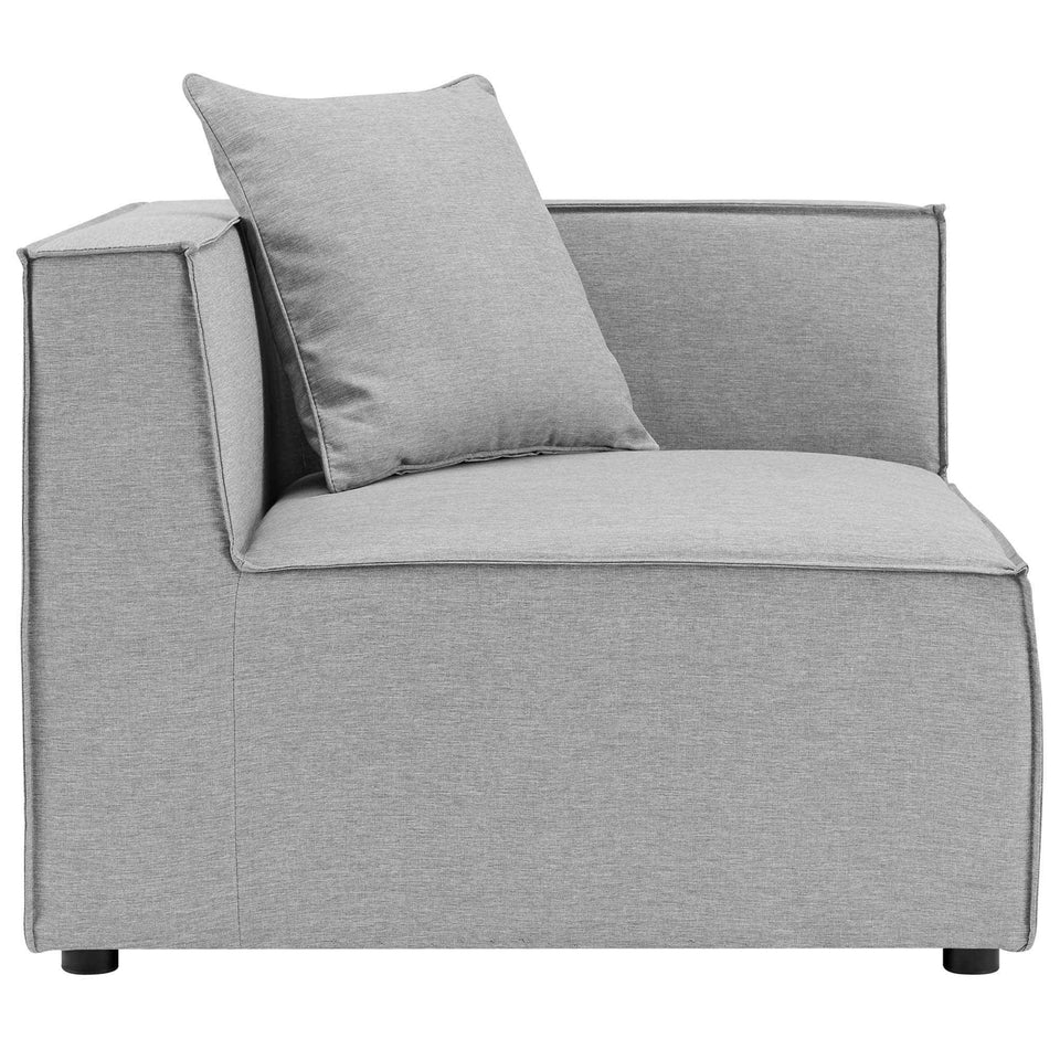 Saybrook 3-Piece Outdoor Patio Upholstered Sectional Sofa by Modway